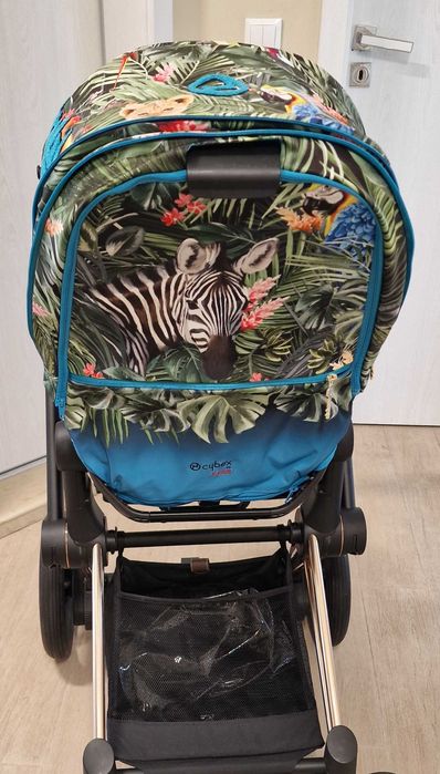 Cybex e-Priam 4 шаси + дизайнерска тапицерия