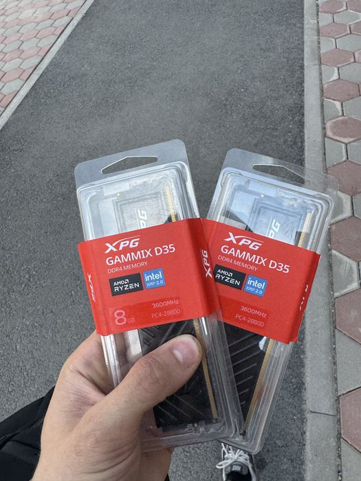 Продам оперативную память DDR4 Adata XPG Gammix d35 3600 мгц 8гб х 2