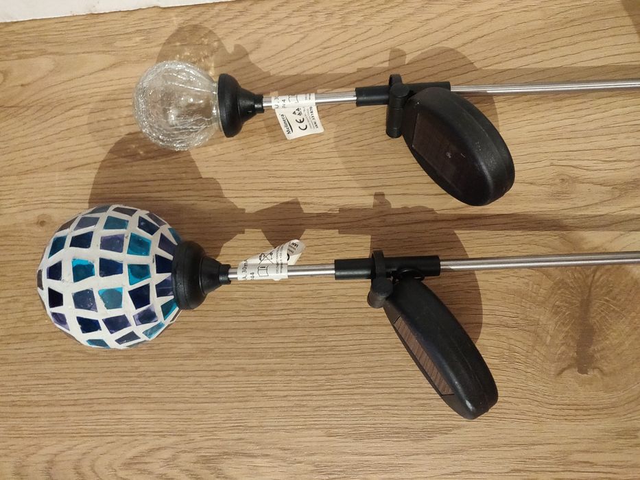 Termometru cu lampă solara si lampi solare pt. grădină