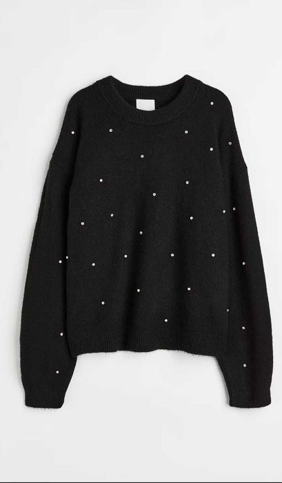 Новые свитера со стразами / жемчугом  HM, размер L (50/56) и M (46/48)