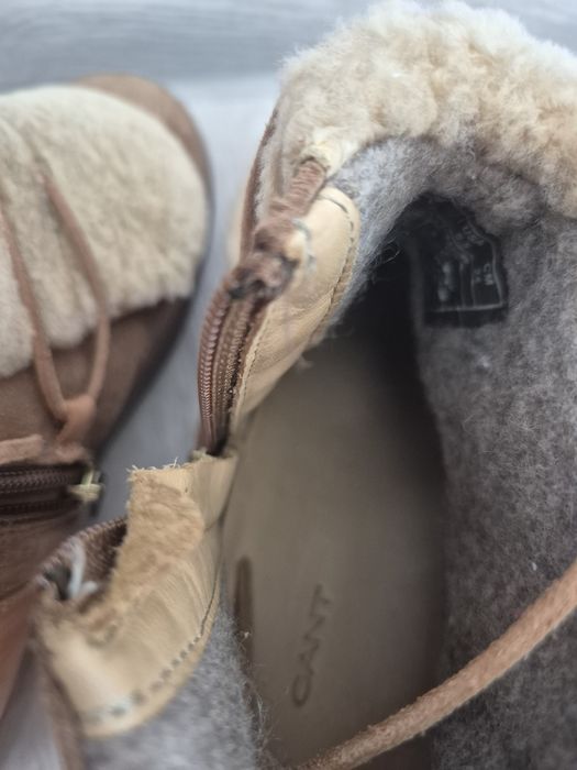 Нови боти GANT, №37, естествен велур, произведени в Португалия