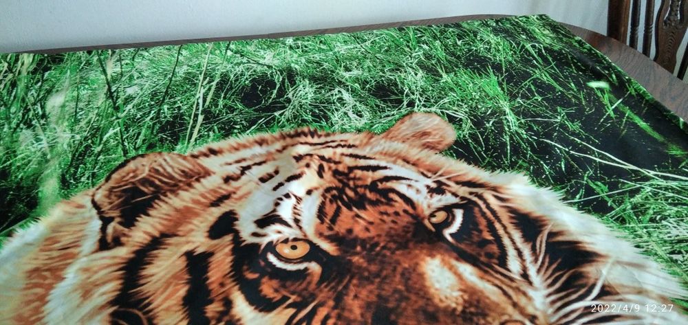 Lenjerie pt pat de o persoană, model jungla