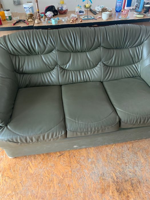 Canapea din piele Verde