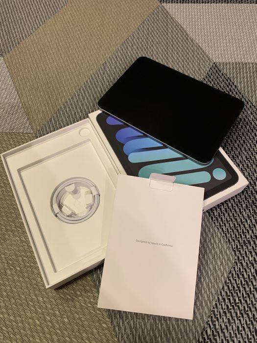 iPad mini A17 pro, wi-fi + cellular SG, 128 gb, husa, apple pencil pro
