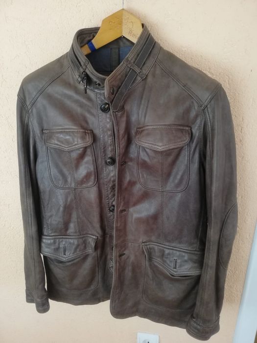 Geacă Massimo Dutti piele naturala Xl bărbați