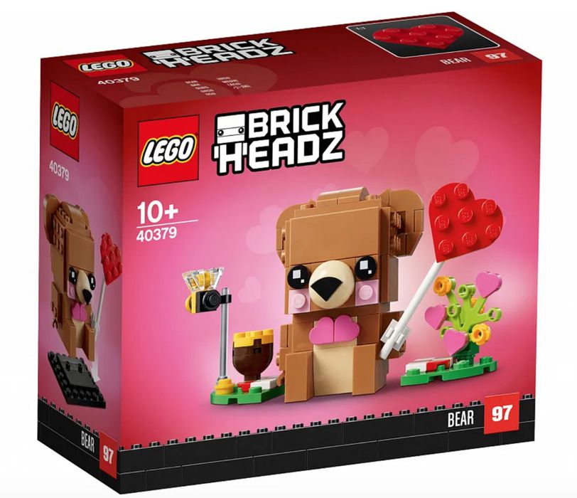 LEGO конструктор , серии "BrickHeadz", 40379 Valentines Bear