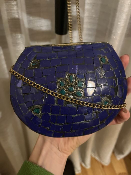 Дамска чанта синя