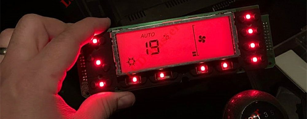 Display LCD reparatie afisaj clima SEAT Leon,Toledo,Cordoba(2000-2005)