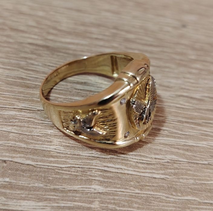 Златен мъжки пръстен 14 карата