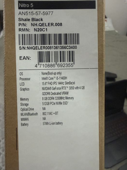 Acer nitro 5 ноутбук