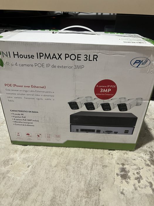 Sistem supraveghere complet PNY 4 camere luat vedere detectie faciala