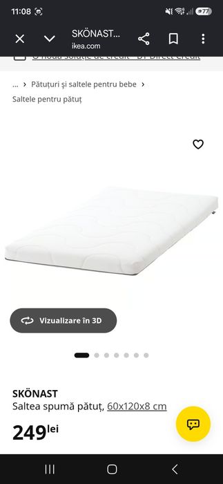 Patut bebelusi Ikea
