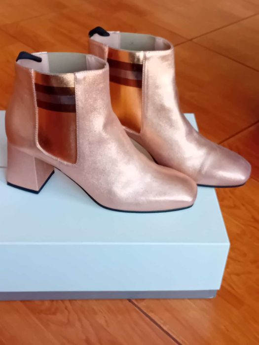 Ghete Pollini dama, piele naturala