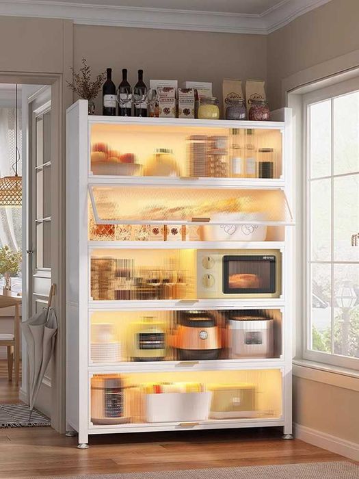 Кухонный сервант/Шкаф для хранения/Сервант с откидной дверцей вверх