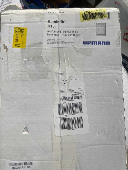 Upmann 10250 Ușă pentru soba/semineu K18 SV 18x25