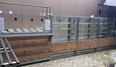 Линии раздачи из ЛДСП для столовой , общепита кафе .