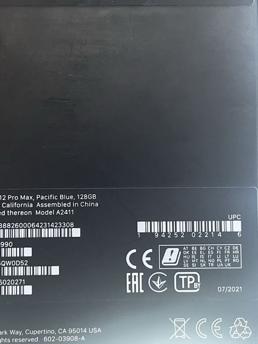 12 pro max EAC s korobka