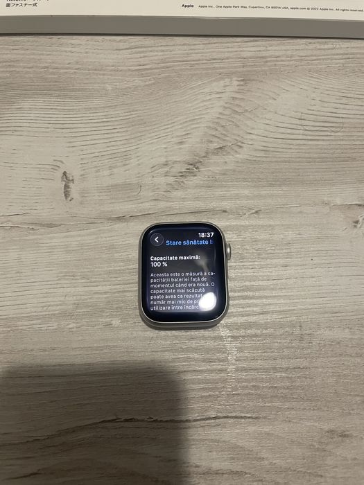 Apple Watch Series 8 45 mm GPS Silver – Battery Health 100%