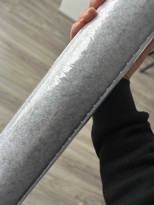 Mousepad/protectie/covoras birou din fetru gri, 90x45cm, nou