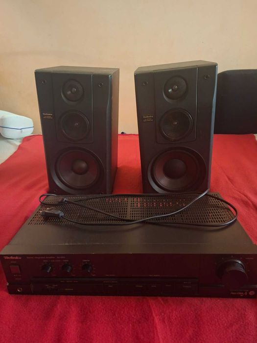 Стерео усилвател Technics SU-600 и тонколони Technics/Sony