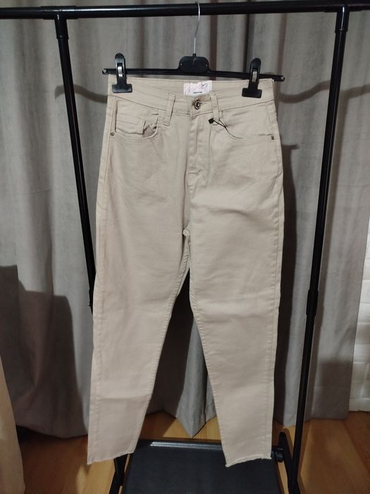 Дънки с камъни, чарлстон, baggy fit,