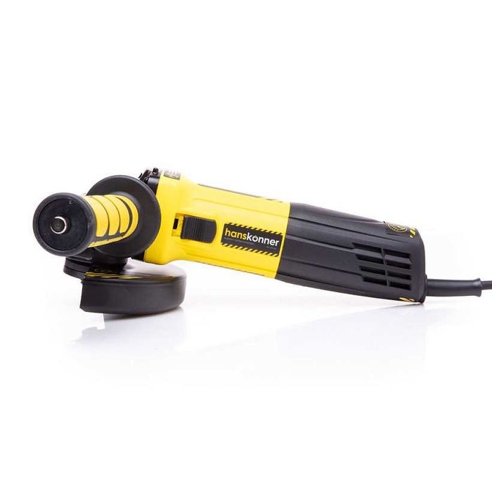Болгарка УШМ Hanskonner 125мм.1.1кВт. 10000 Об.мин. Эл.защита Двиг.