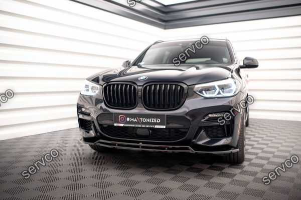 Prelungire lip bara fata Bmw X3 G01 MPachet 2018-2021 v1 Maxton Design