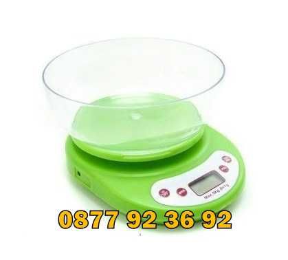 ПРОМО КУХНЕНСКИ КАНТАР С КУПА 5кг електронен кантар ел. везна