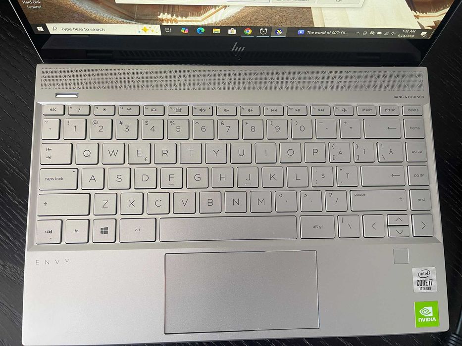 Laptop HP ENVY 13-aq1007nq DDR4 Intel I7 Gen 10 SSD 256 Gb
