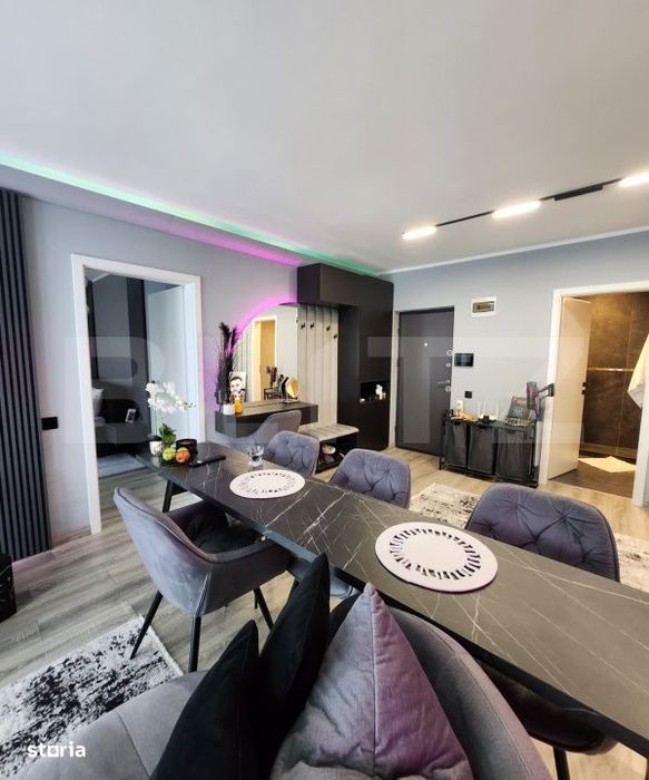 Apartament  3 camere, 70 mp, 2 bai, terasa, garaj, zona Teilor