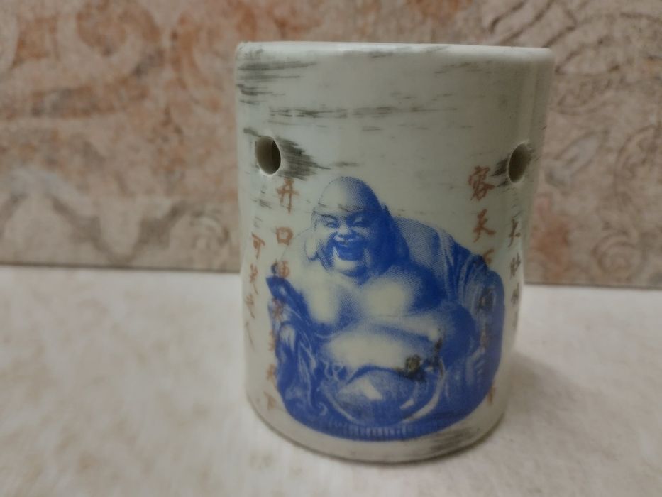 Керамичен Арома свещник с Буда от Тайланд