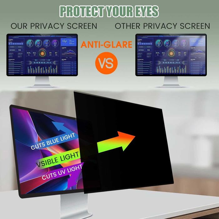 EliWhale филтър за екран за поверителност,27-инчов 16:9(598 ммx337 мм)