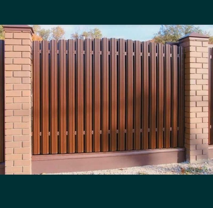 Евро Штакетник Забор Ворота