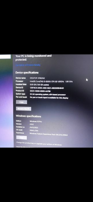 Laptop Asus i5-8265U