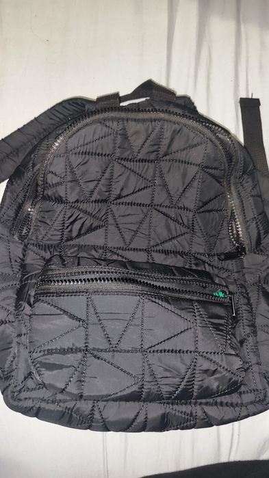 Черна раница от плат