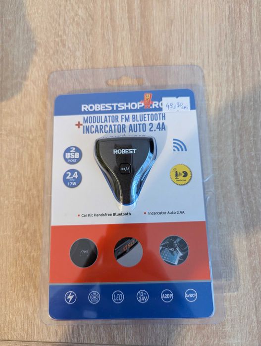 Modulator FM Bluetooth incarcator auto