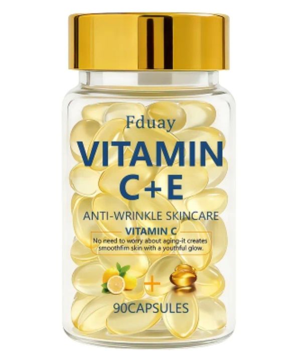 90 de capsule cu Vitamina C+E...Bogata în Retinol si Vitamina C+E