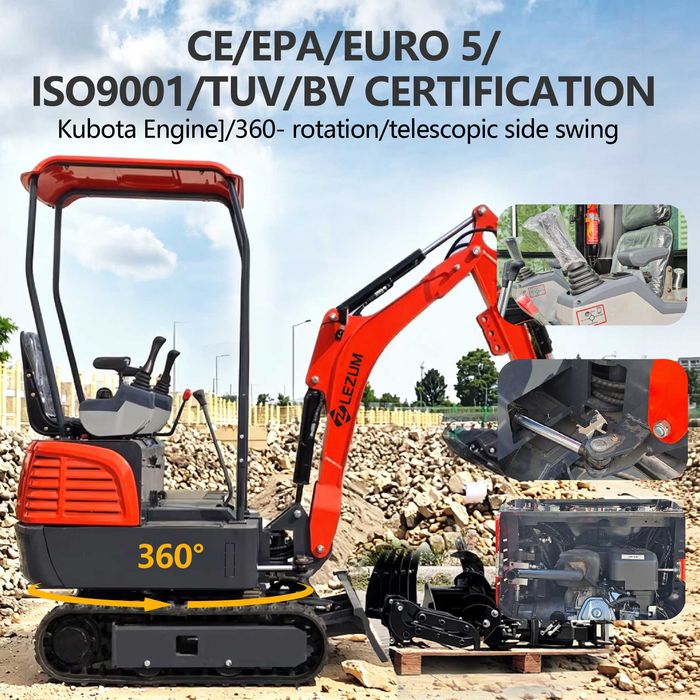 Vânzări directe din fabrică de miniexcavatoare chinezești de vânzare