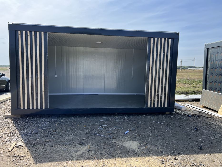 Container birou containere vitrina santier fast food teava neagra