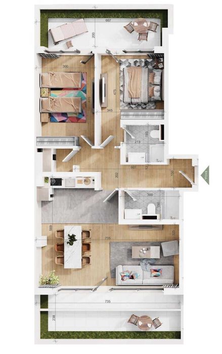 Продава се Тристаен апартамент в Пловдив, Тракия - 146 кв.м за 1199 €/кв.м - Снимка #10