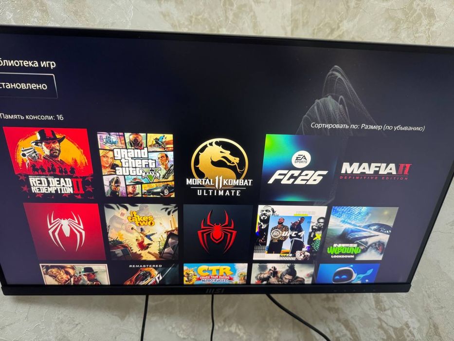 Sony PlayStation Slim Digitial 825, Новый с Играми, Доставка в бонус