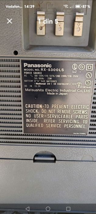 Radiocasetofon Panasonic original că Nou