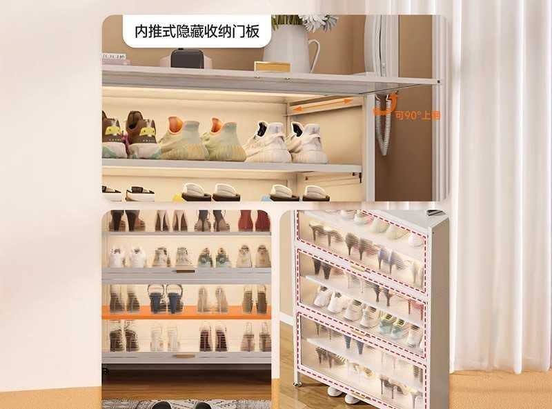 Обувной шкаф за дверь – металл,  Современный стальной шкаф для обуви