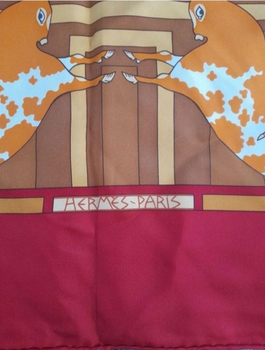 Esarfa Hermes, matase naturala, 1300 lei