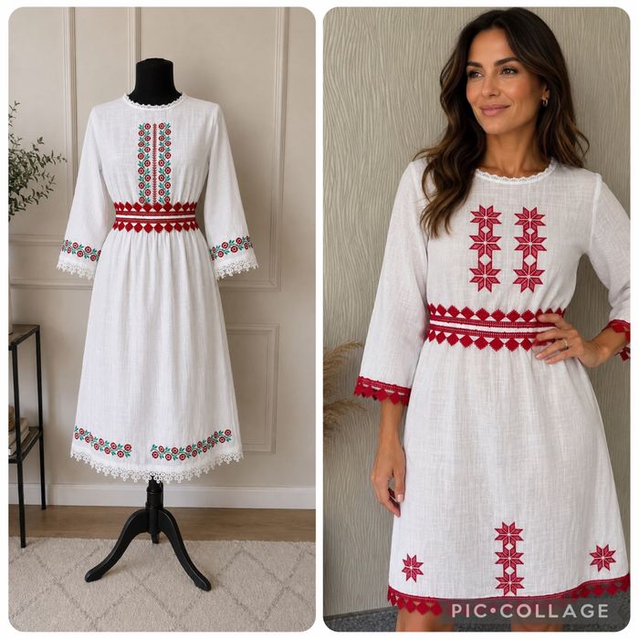 Дамска рокля с народни мотиви-официална.    Народна носия .