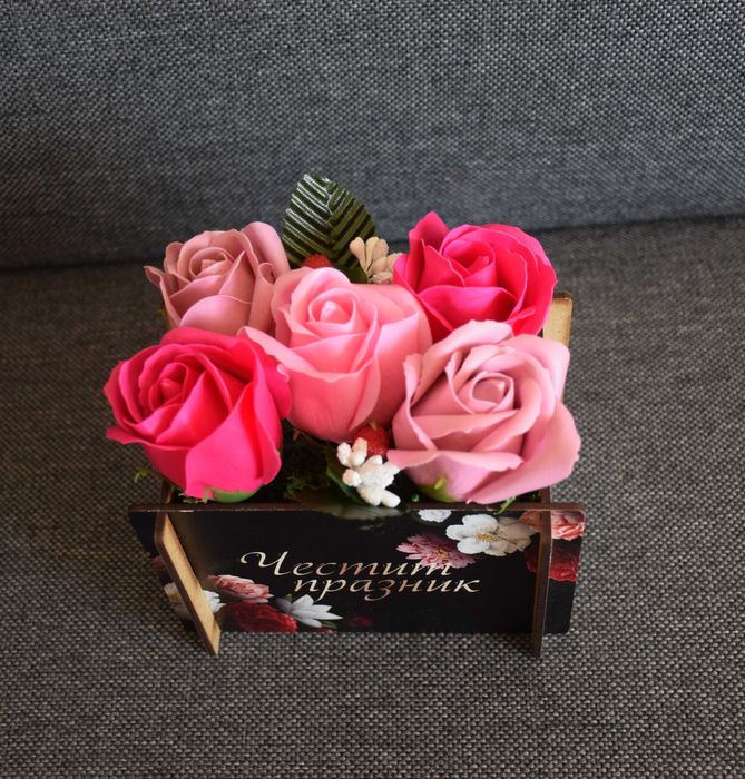 Букети от сапунени рози