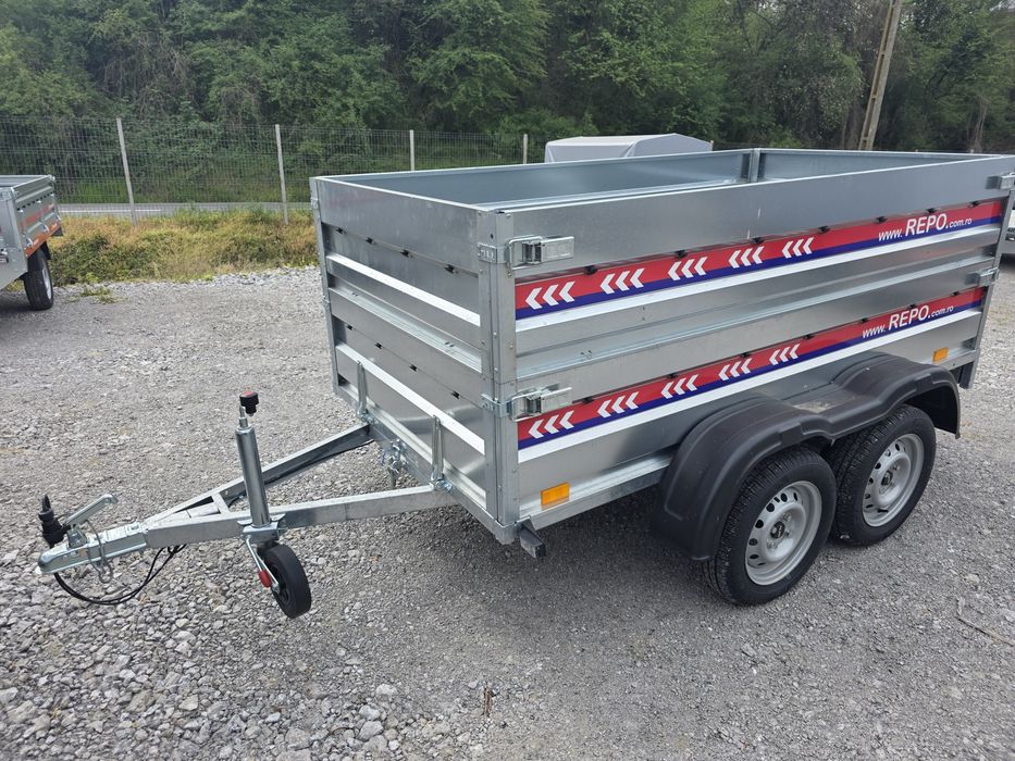 Remorca 2400 x 1250 x 780 mm dublu ax 750 kg