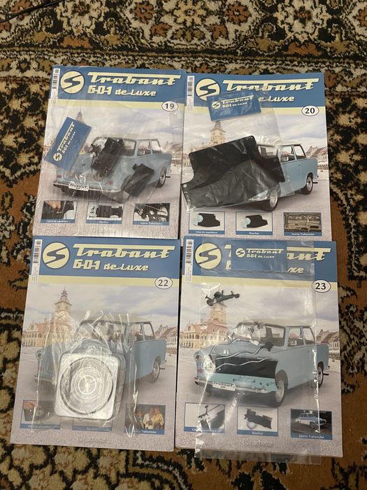 Pachet Nr. 19/20/22/23 la macheta Trabant 601 - Hachette scara 1/8