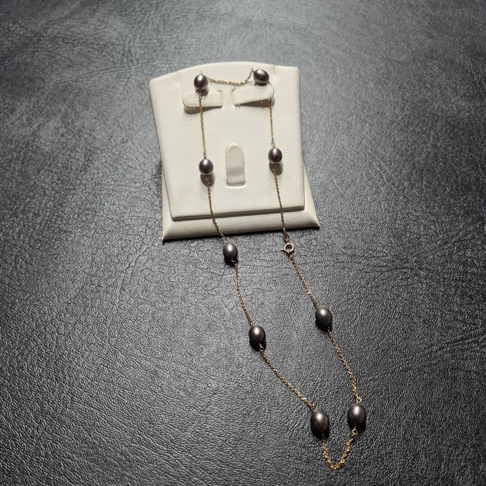 Цепочка Золотая с Жемчугом