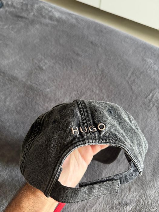 Hugo Cara sapca unisex culoare gri overdyed marimea OS noua originala